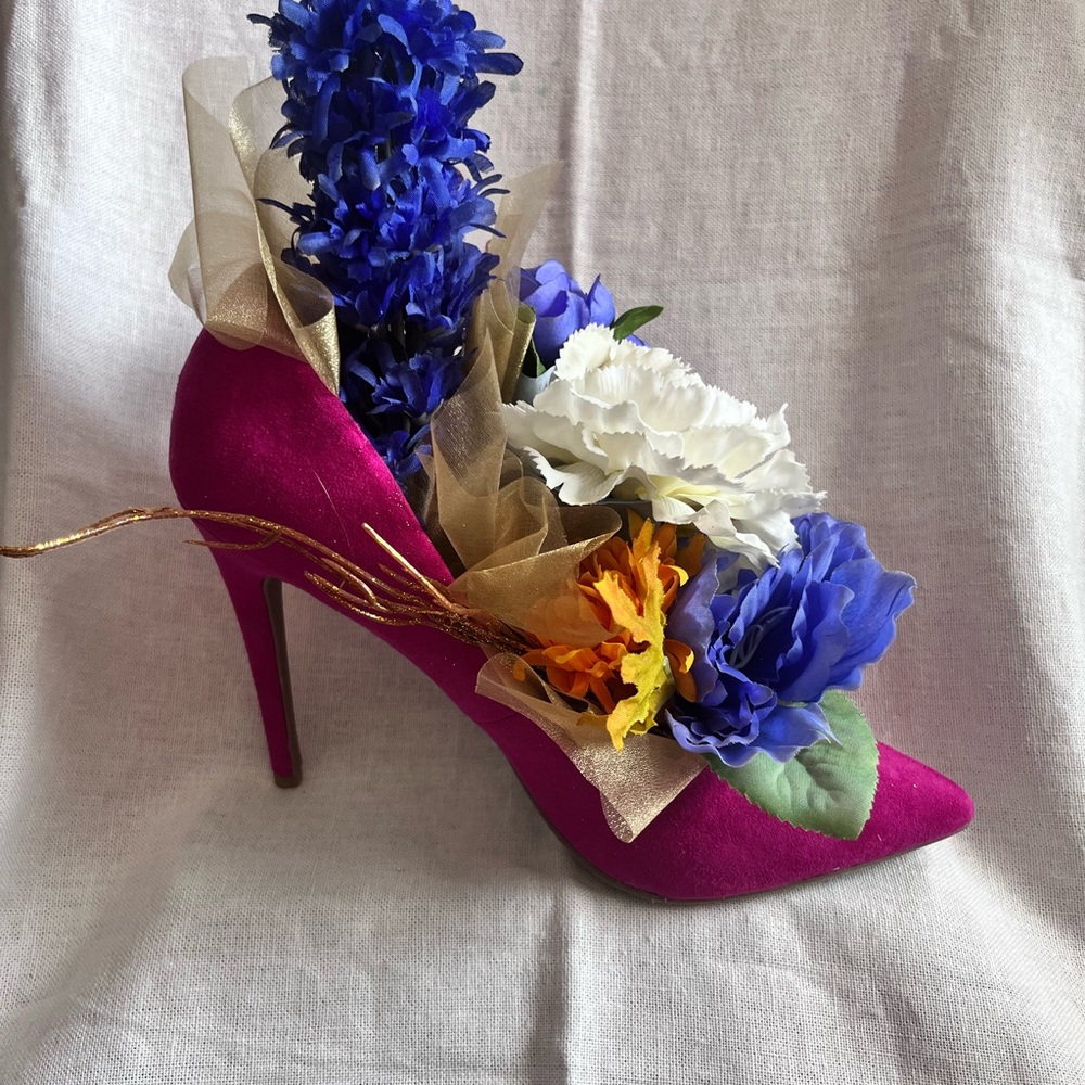 Runway For Hope Elegant Pink Floral Shoe